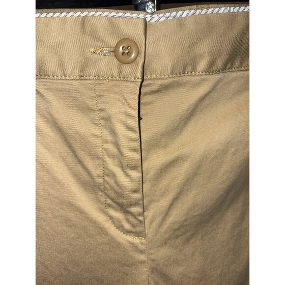 Lands In Pants Women 14 khaki 34X31 Stretch Pockets Cotton Blend - Picture 1 of 10